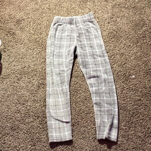 Gray Plaid pajamas pants